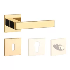   APRILE SULLA Négyzetrozets Q SLIM 7MM GOLD PVD - Fényes arany színű PVD BB