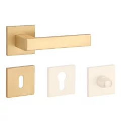   APRILE SULLA Négyzetrozettás Q SLIM 7MM GOLD SATIN - Szatén arany színű BB