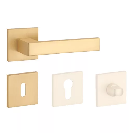 APRILE SULLA Négyzetrozettás Q SLIM 7MM GOLD SATIN - Szatén arany színű BB