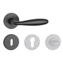 APRILE VERBENA Körrozettás R SLIM 7MM BLACK - Fekete BB