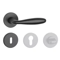APRILE VERBENA Körrozettás R SLIM 7MM BLACK - Fekete BB