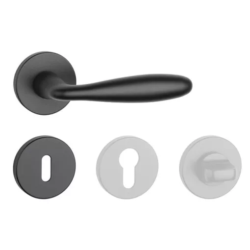 APRILE VERBENA Körrozettás R SLIM 7MM BLACK - Fekete BB